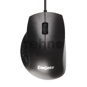 Мышь ExeGate EX264101RUS SH-9028  <black, optical,  3btn/scroll, 1000dpi, USB, шнур 1,5м>, Color box