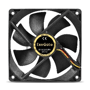 Вентилятор 12В DC ExeGate EX12025B3PM (120x120x25 мм,2-Ball (двойной шарикоподшипник), 3pin+Molex, 1550RPM, 25dBA)