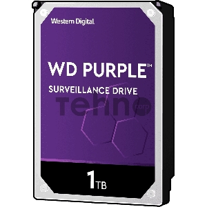 Жесткий диск WD 1Tb WD10PURZ Purple, SATA III <5400rpm, 64Mb> 3.5