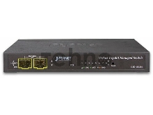 GSD-1002M управляемый коммутатор IPv4/IPv6 Managed 8-Port 10/100/1000Mbps + 2-Port 100/1000X SFP Gigabit Desktop Ethernet Switch (POE PD, External PWR)