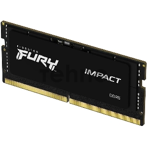Модуль памяти Kingston DDR5 32GB 4800MT/s CL38 SODIMM FURY Impact PnP