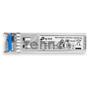 Модуль TP-Link SFP 1000Base-BX WDM Bi-Directional SFP module, TX: 1310 nm and RX: 1550 nm, 1 LC Simplex port , up to 2 km transmission distance in 9/125 μm SMF (Single-Mode Fiber), Supports Digital Diagnostic Monitoring (DDM).