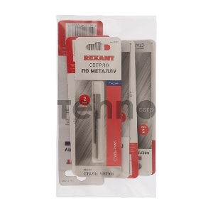 Набор сверл по металлу Слесарь Standart (P6M5) диаметр 2-2,5-3-3,5-4-5-6 мм (7 шт.) REXANT