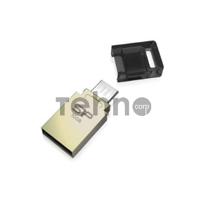 Флеш Диск Silicon Power 32Gb Mobile X10 USB2.0 золотистый