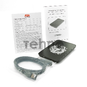 Внешний корпус для HDD AgeStar 3UB2A8 SATA II пластик/алюминий черный 2.5