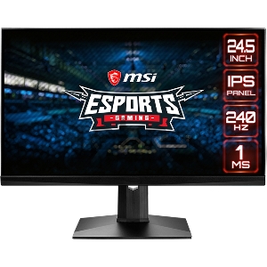 Монитор 24.5 MSI Optix MAG251RX IPS 1920x1080 240Hz G-Sync FreeSync 400cd/m2 16:9