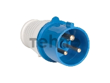Вилка эл. каб. 32А 2P+РЕ 220В IP44 (023) EKF ps-023-32-220