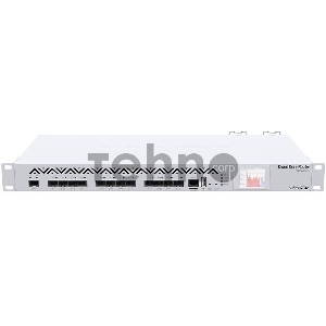 Маршрутизатор Mikrotik CCR1016-12S-1S+ Cloud Core Router 1016-12S-1S+ with Tilera Tile-Gx16 CPU (16-cores, 1.2Ghz per core), 2GB RAM, 12xSFP cages, 1xSFP+ cage, RouterOS L6, 1U rackmount case, Dual PSU, LCD panel