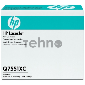 Контрактный Тонер-картридж HP LaserJet Q7551XC Contract Black Print Cartridge