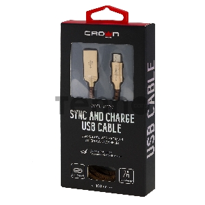 Кабель Crown USB - USB Type-C CMCU-3132C brown