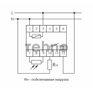 Фотореле AZ-112 (выносной герметичный фотодатчик монтаж на DIN-рейке 1 модуль 230В 16А) F&F EA01.001.013