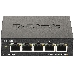 Коммутатор D-Link DGS-1100-05V2/A1A, L2 Smart Switch with 5 10/100/1000Base-T ports.8K Mac address, 802.3x Flow Control, Port Trunking, Port Mirroring, IGMP Snooping, 32 of 802.1Q VLAN, VID range 1-4094, Loopba, фото 1
