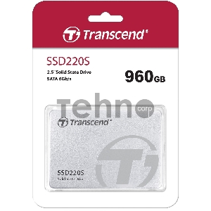 Твердотельный диск 960GB Transcend, 220S, SATA III[R/W - 450/550 MB/s]