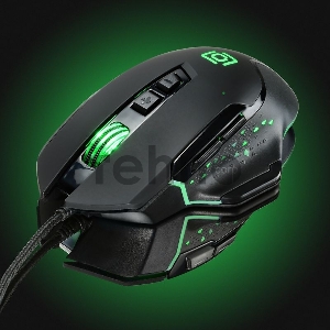 Мышь Oklick 945G REVENGE черный оптическая (3200dpi) USB игровая (8but)