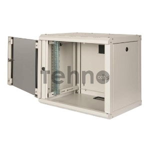 Шкаф коммутационный Lande Proline (LN-PR16U6060-LG-111) настенный 16U 600x600мм пер.дв.стекл задн.дв.стал.лист направл.под закл.гайки 100кг серый IP20 сталь