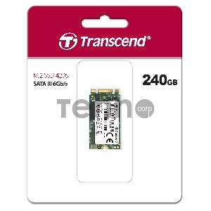Твердотельный диск 240GB Transcend MTS420, 3D NAND, M.2[R/W - 560/500 MB/s]