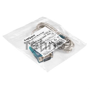 Кабель-адаптер USB 2.0-RS232 ExeGate EX-UAS-1.8 (Am/DB9M, 1,8м, крепеж разъема - винты)