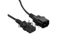 Кабель монитор-компьютер (UPS->уст-во) ExeGate Power EC-10P (С13->С14) VDE-250V-3*1,00-CU, 10A, 10м