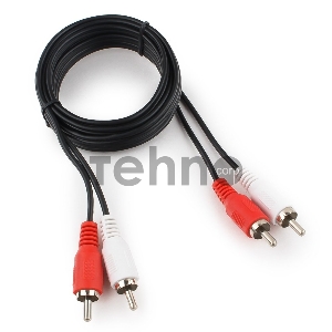 Кабель аудио Cablexpert CCA-2R2R-6, 2xRCA / 2xRCA, 1,8м