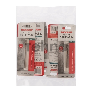 Набор сверл по металлу Токарь Standart (P6M5K5) диаметр 3-3,2-3,5-4-4,5-5-6 мм (7 шт.) REXANT