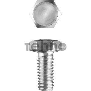 Болт ГОСТ 7798-70, M5 x 10 мм, 5 кг, кл. пр. 5.8, оцинкованный, ЗУБР