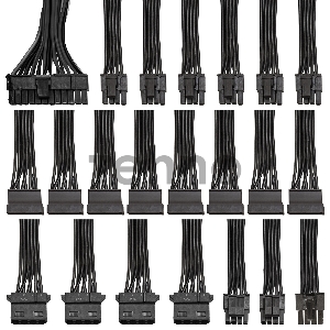 Блок питания 1000W ExeGate 80 PLUS® Bronze 1000PPH-OEM (ATX, APFC, SC, КПД 89% (80 PLUS Bronze), 12cm fan, 24pin, 2x(4+4)pin, 6xPCI-E, 8xSATA, 4xIDE, black, кабель 220V с защитой от выдергивания, RTL)