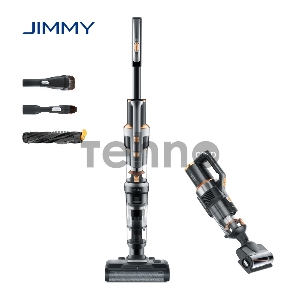 Пылесос вертикальный Jimmy HW10 Pro Grey+Golden Cordless Vacuum&Washer с функцией влажной уборки с адаптером модели ZD24W342060EU