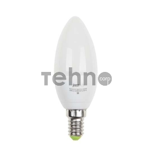 Лампа светодиодная PLED-ECO-C37 5Вт свеча 4000К белый E27 400лм 230В JazzWay 2855329A