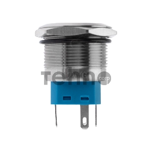 Кнопка  антивандальная Ø 22 12 В Б/Фикс (5с) (ON)-OFF/(OFF)-ON подсв./зеленая REXANT