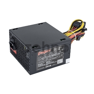 Блок питания 600W Exegate 600NPX, ATX, SC, black, 12cm fan, 24p+4p, 6/8p PCI-E, 3*SATA, 2*IDE, FDD + кабель 220V с защитой от выдергивания