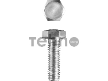 Болт ГОСТ 7798-70, M5 x 16 мм, 5 кг, кл. пр. 5.8, оцинкованный, ЗУБР