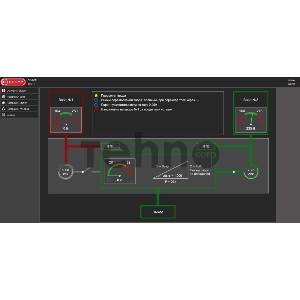Автоматический ввод резерва Elemy ATS-1203/16/S/E/DO, 1U, 220B, 16A, Ethernet, Digital Output, in (2) C20, out (1) C19 (6) C13