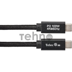 Кабель USB 3.1 Type Cm -- Cm  IC 5А 20Gbs длина 2M, Telecom <TC420B-2M> черный