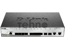 Коммутатор D-Link DGS-1210-12TS/ME Управляемый 2 уровня с 10 портами 1000Base-X SFP и 2 портами 10/100/1000Base-T