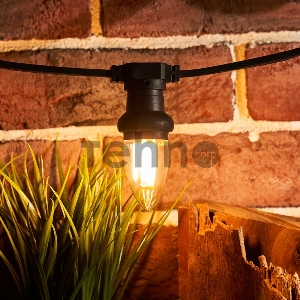 Лампа филаментная REXANT Свеча CN35 9.5 Вт 950 Лм 2700K E27 прозрачная колба