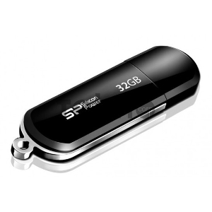 Флеш Диск Silicon Power 32Gb LuxMini 322 SP032GBUF2322V1K USB2.0 черный