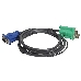 Кабель KVM ATEN 2L-5201U USB(тип А Male)+HDB15(Male) <->  SPHD15(Male) 1,2м., черный., фото 1