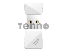 Флеш Диск Silicon Power 8Gb Touch T08 SP008GBUF2T08V1W USB2.0 белый