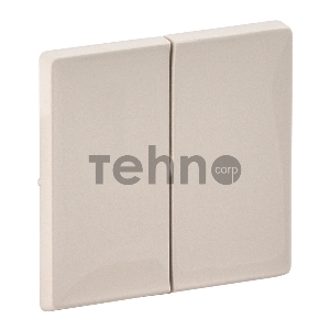 Лицевая панель для двухклавишного выключателя. Слоновая кость Valena LIFE