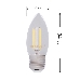 Лампа филаментная REXANT Свеча CN35 9.5 Вт 950 Лм 2700K E27 прозрачная колба, фото 3