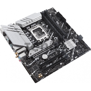 Материнская плата Asus PRIME B760M-A WIFI D4 Soc-1700 Intel B760 4xDDR4 mATX AC`97 8ch(7.1) GbLAN RAID+HDMI+DP