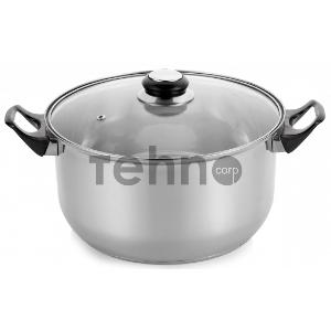 Кастрюля с крышкой Greys VKS-1030 d20см с бакелитовыми ручками, объем 2,5 л.