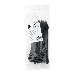Стяжки NYT-150x3.6B пластиковые 150 мм х 3.6 мм, чёрные (100 шт.), фото 2