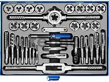 Набор метчиков и плашек ЗУБР 28110-H35 ПРОФЕССИОНАЛ  сталь Р6М5, 35 предметов