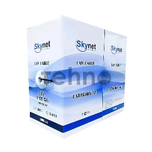Кабель SkyNet Premium UTP indoor 2x2x0,51, медный, FLUKE TEST, кат.5e, однож., 305 м, box, серый