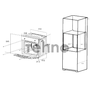 Шкаф духовой электрический MAUNFELD EOEС.586S1, встраиваемый