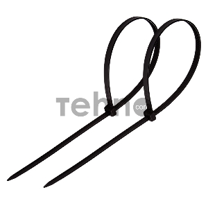 Хомут-стяжка кабельная нейлоновая PROconnect 200 x2,5 мм, черная, упаковка 100 шт.