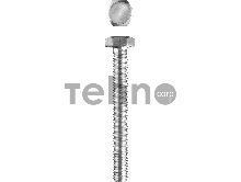 Болт ГОСТ 7798-70, M5 x 40 мм, 5 кг, кл. пр. 5.8, оцинкованный, ЗУБР