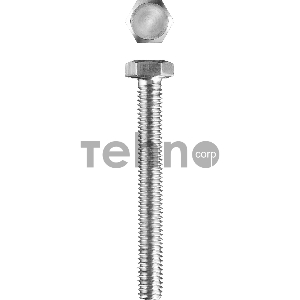 Болт ГОСТ 7798-70, M5 x 40 мм, 5 кг, кл. пр. 5.8, оцинкованный, ЗУБР