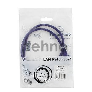 Патч-корд UTP Cablexpert кат.5e, 0.5м, литой, многожильный (фиолетовый)